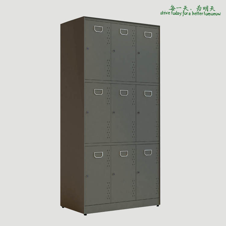 深圳鋼櫃生產廠傢定做9門儲物櫃拆裝式更衣櫃顏色可選運輸方便工廠,批發,進口,代購