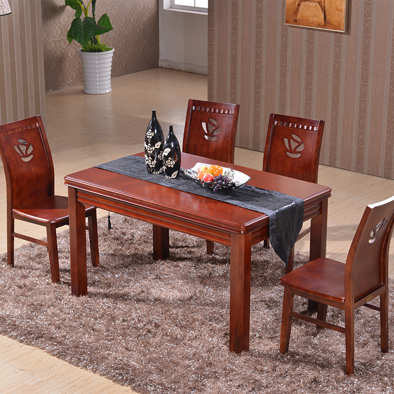 餐臺 傢用實木餐桌椅組合 桌子 餐廳桌椅實木傢具可定製123富貴紅工廠,批發,進口,代購
