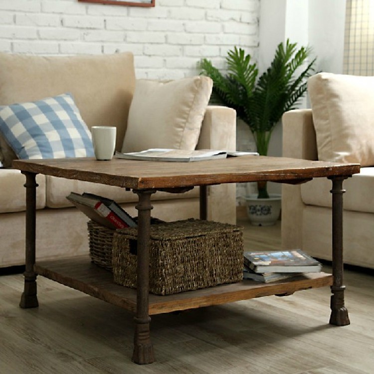美式鄉村傢具 防銹做舊餐桌 復古實木鐵藝餐桌椅組合做舊辦公批發批發・進口・工廠・代買・代購