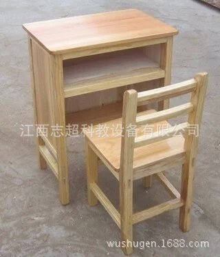 雙層實木課桌椅 木製學生課桌 單人雙抽屜課桌 學生課桌椅學習桌工廠,批發,進口,代購