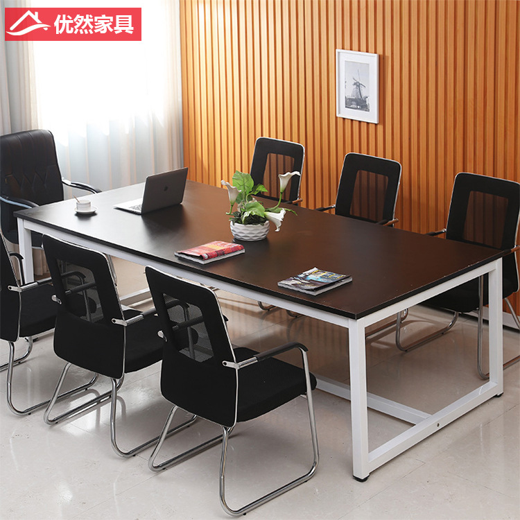 簡約會議桌公司辦公員工培訓洽談桌大班桌大型會議桌長桌 可定製工廠,批發,進口,代購