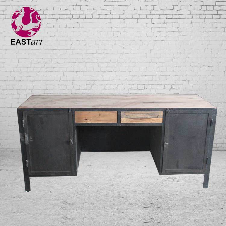 LOFT工業風傢具 實木鐵藝做舊寫字臺書桌  復古個性工作室辦公桌工廠,批發,進口,代購