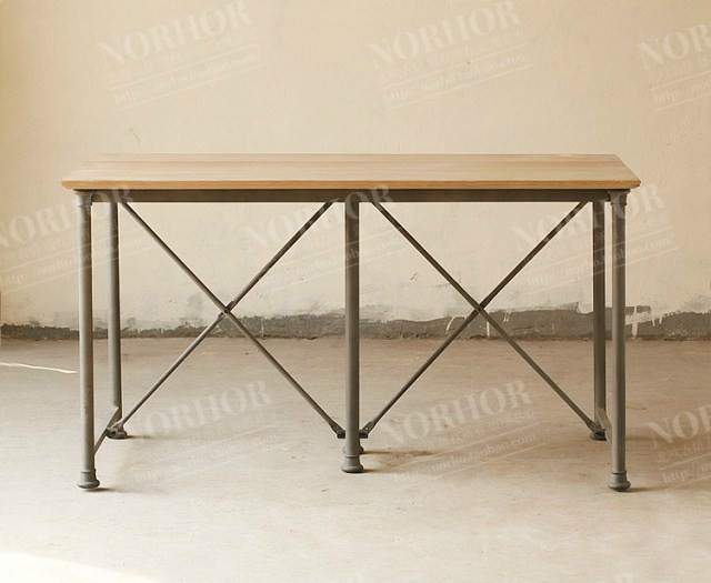 瀅發 美式 鐵藝書桌 LOFT工業風寫字桌椅 法式鄉村復古辦公桌工廠,批發,進口,代購