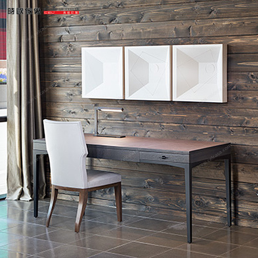 廠傢直銷 美式實木書桌 現代北歐全實木書桌 時歐傢私工廠,批發,進口,代購