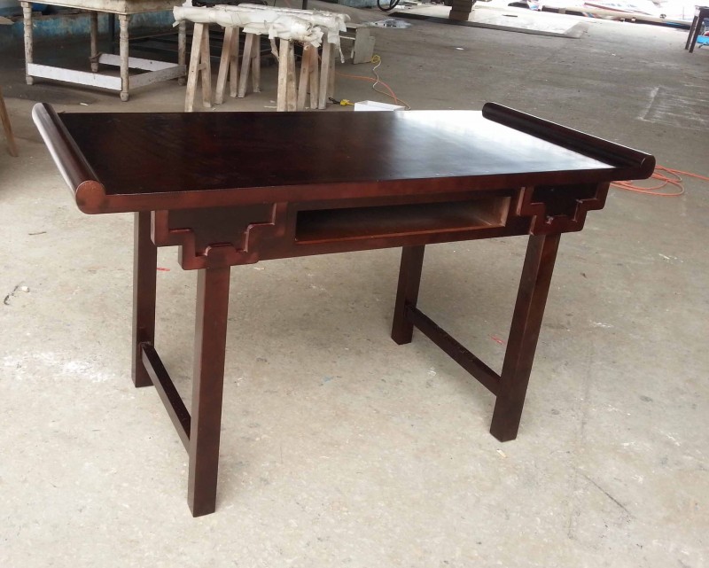 生產定製實用臺式創意桌子 全實木烤漆書法桌工廠,批發,進口,代購