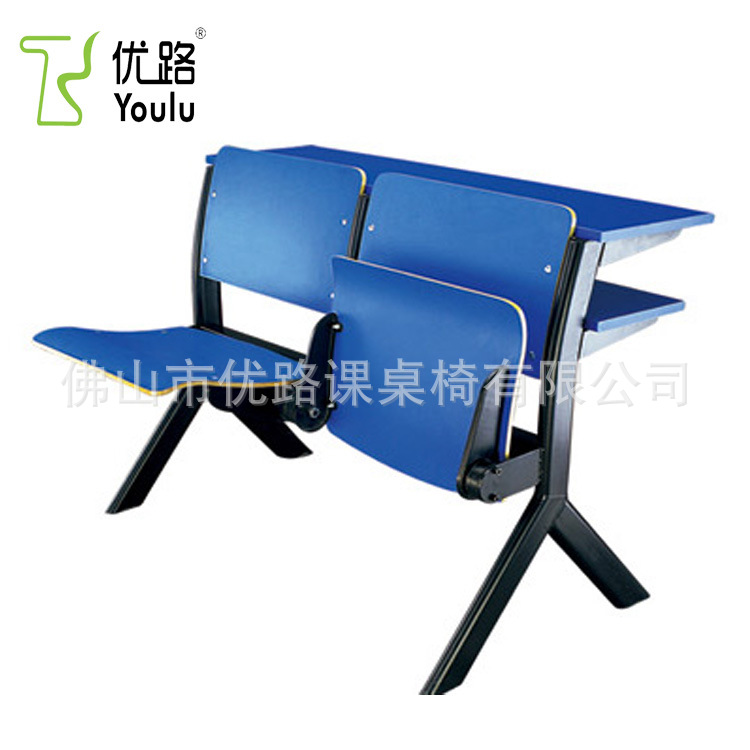 廠傢直銷 階梯課桌膠合板課桌椅 多媒體教室課桌排椅T-42工廠,批發,進口,代購