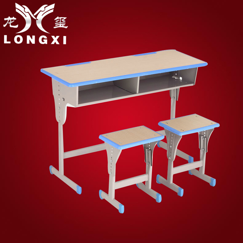 廠傢專業承接 鋼木學生雙人課桌椅 校具包邊課桌椅批發・進口・工廠・代買・代購