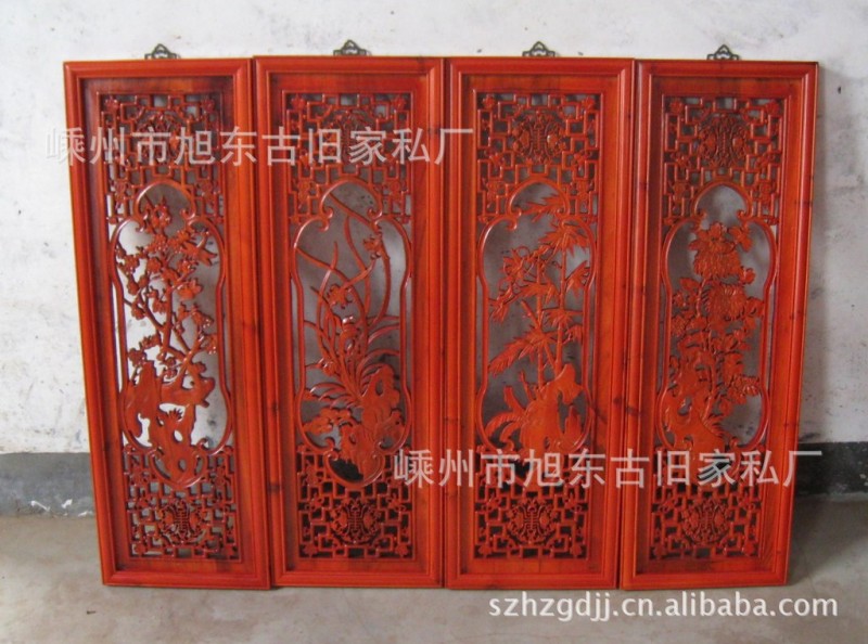 梅蘭竹菊，花鳥掛屏，木雕工藝品（中式仿古裝修，明清傢具）工廠,批發,進口,代購