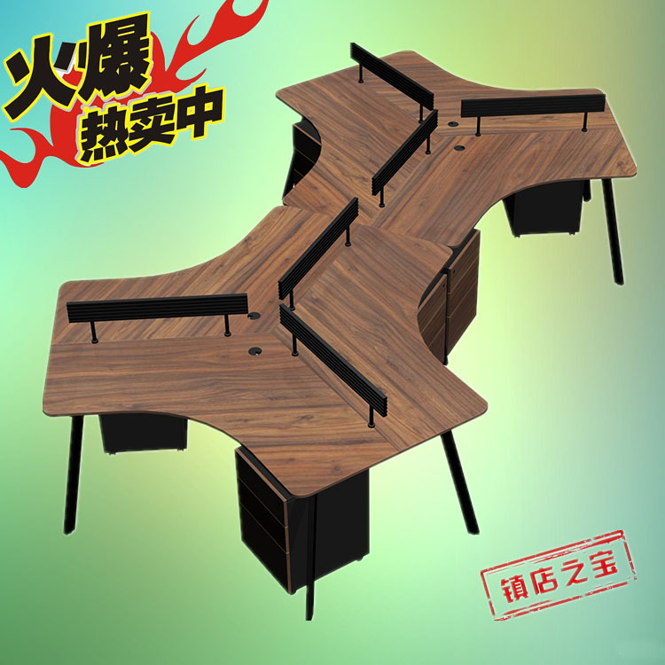 【岵灃傢具】上海辦公桌椅組合3 6 8六人屏風工作位簡約職員桌批發・進口・工廠・代買・代購