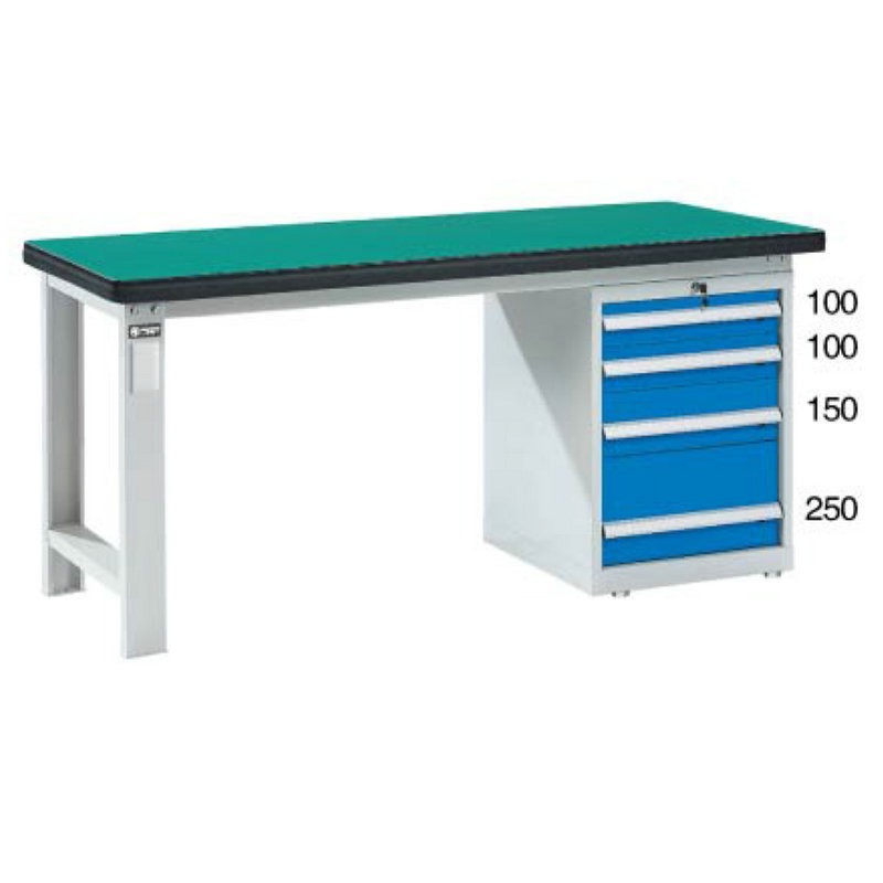 廠傢銷售 WAS-57042N重型工作桌 帶抽屜工作桌 可加掛板批發・進口・工廠・代買・代購