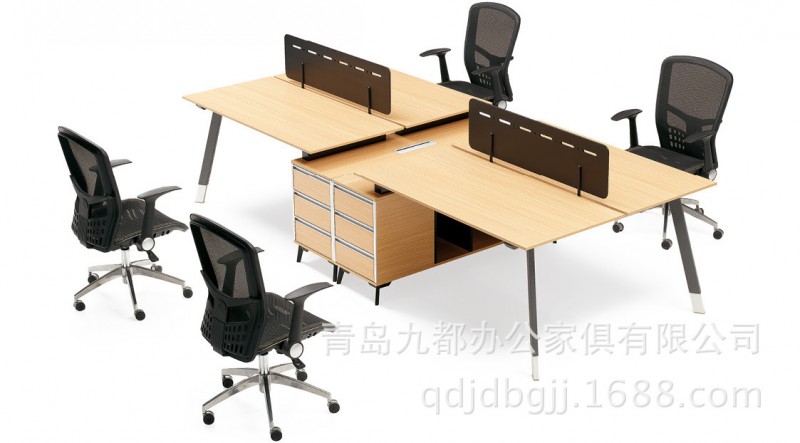 FMS橡木色 工作站 工作位 4人位辦公桌經理桌職員桌辦公傢具批發・進口・工廠・代買・代購