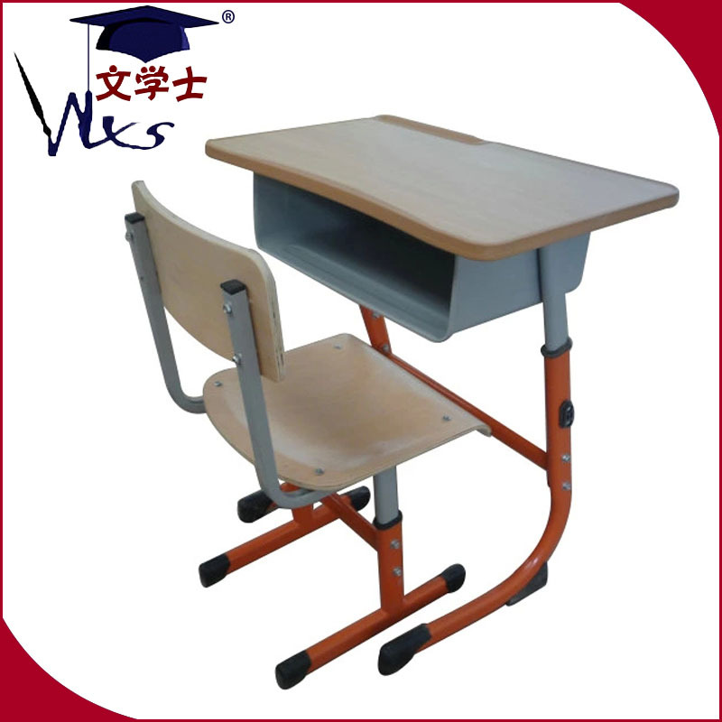 熱銷供應 橙紅色凳腳課桌椅 可升降式單人桌椅批發・進口・工廠・代買・代購