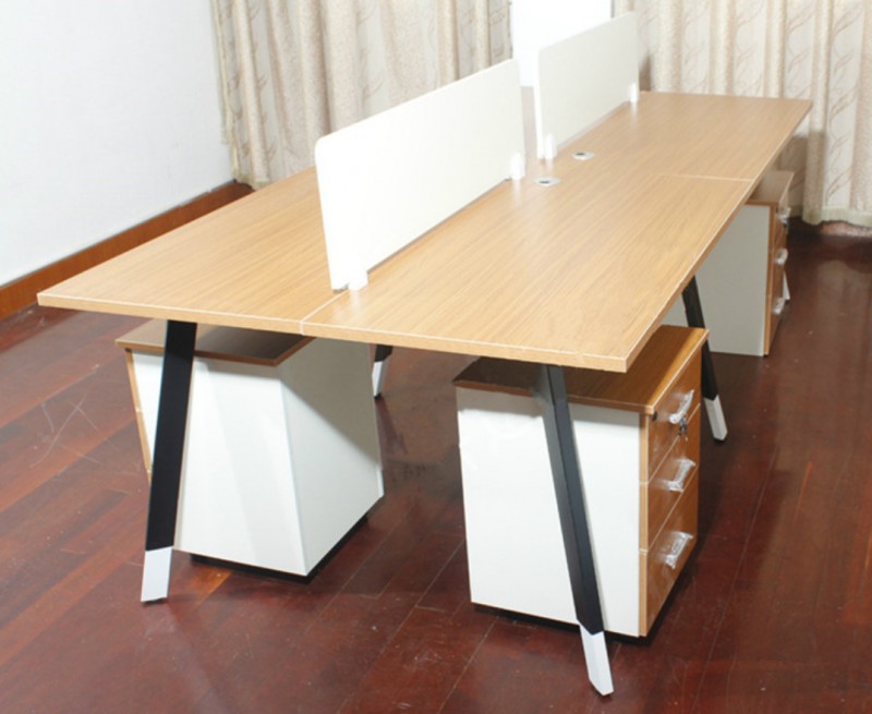 現代鋼架辦公桌 簡約電腦桌椅組合 屏風員工位 4人位辦公桌批發・進口・工廠・代買・代購