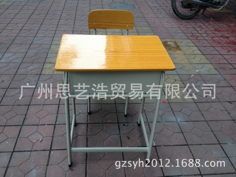 學校傢具系列 培訓課桌椅 單人學生寫字臺 固定式課桌 防火板課桌工廠,批發,進口,代購