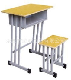 單層三柱課桌椅 牢固耐用 學生課桌椅 單人課桌椅 騰亞校具工廠,批發,進口,代購