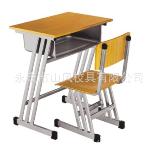 廠傢生產SF-B108型黃色單人學生課桌椅工廠,批發,進口,代購
