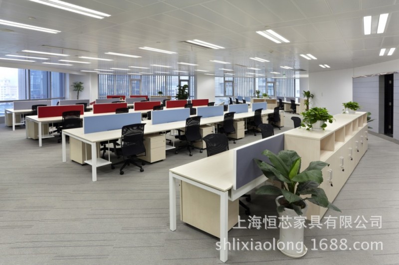 上海辦公傢具HX-008員工位組合現代簡約職員電腦桌員工屏風工作位工廠,批發,進口,代購