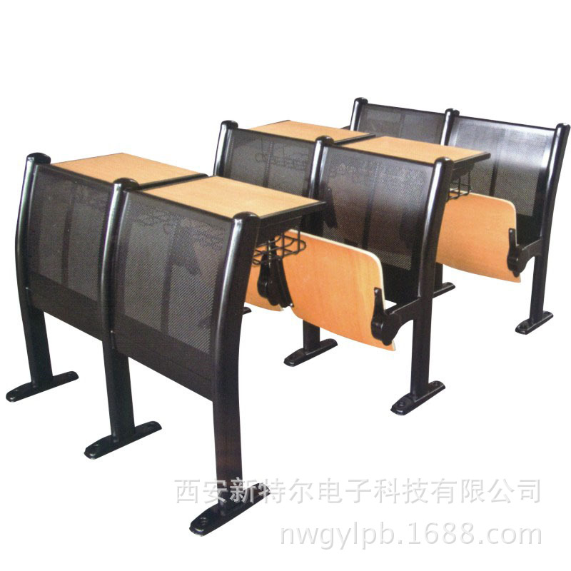 學校階梯教室桌椅 多功能學生課桌椅 折疊式課桌椅 廠傢直銷定製批發・進口・工廠・代買・代購