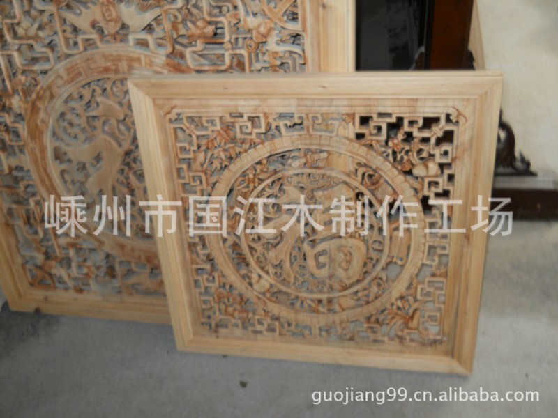 傢私廠跳樓價批發  花格木雕  正方木雕福  規格60x60CM 現貨工廠,批發,進口,代購