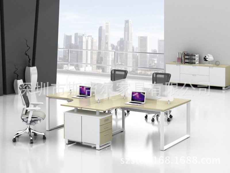 新款辦公傢具 現代簡約電腦桌椅屏風職員辦公桌 員工桌椅組合批發・進口・工廠・代買・代購