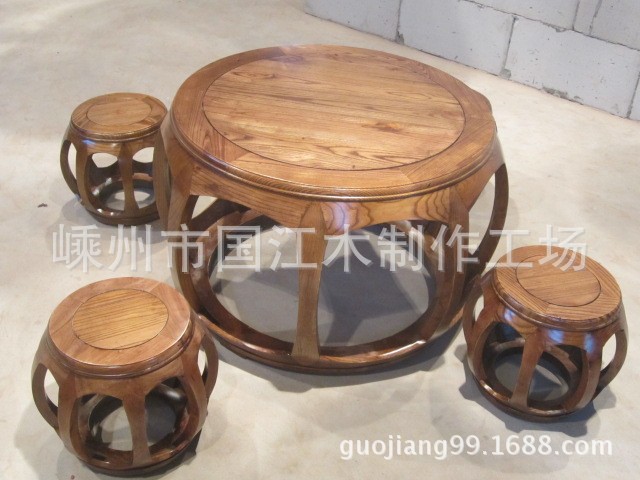 嵊州古典傢具東陽木雕優惠價出售榆木古凳工廠直銷一件代發批發・進口・工廠・代買・代購