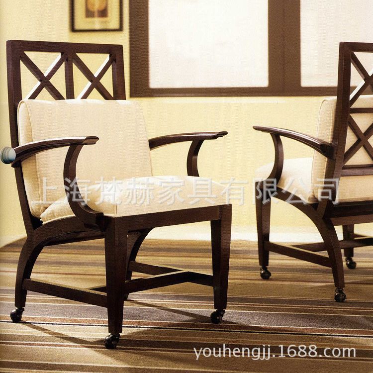 上海 美式書椅 美式傢具 出口 定製 歐式 單人椅 酒店單人椅a006批發・進口・工廠・代買・代購