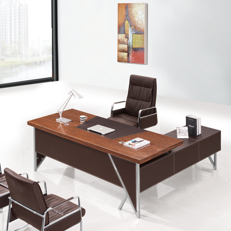 現代高檔辦公傢具辦公桌現代簡約老板桌大班臺時尚班桌椅總裁桌椅工廠,批發,進口,代購