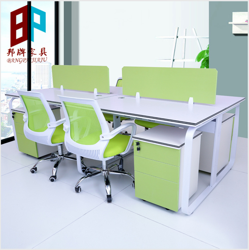 廣州辦公傢具職員辦公桌椅簡約4人6人員工桌屏風工作位組合電腦桌工廠,批發,進口,代購