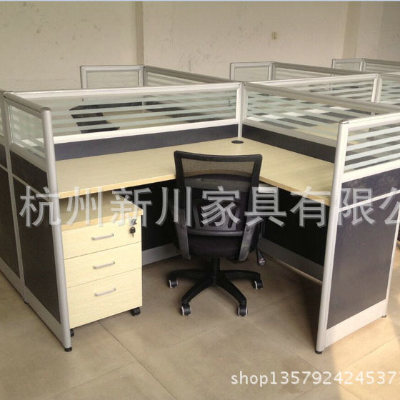 廠傢直銷上海辦公傢具職員辦公桌4人員工簡約現代屏風工作位桌椅批發・進口・工廠・代買・代購