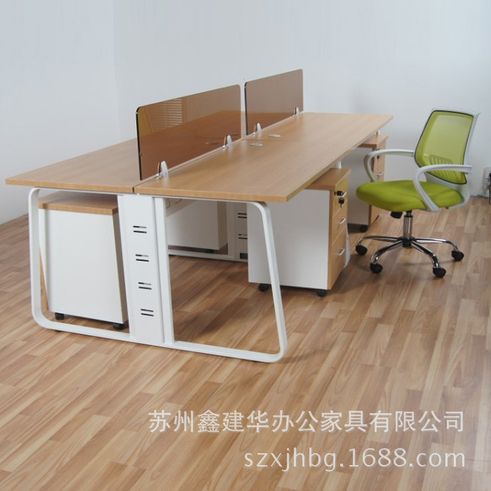 蘇州辦公傢具職員辦公桌簡約現代 電腦桌員工桌 屏風工作位工廠,批發,進口,代購