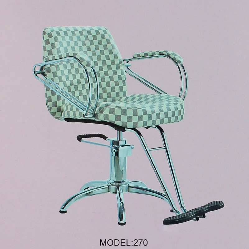 促銷時尚美發椅子 皮質方格理發店椅子 美發理發椅子可定製批發工廠,批發,進口,代購