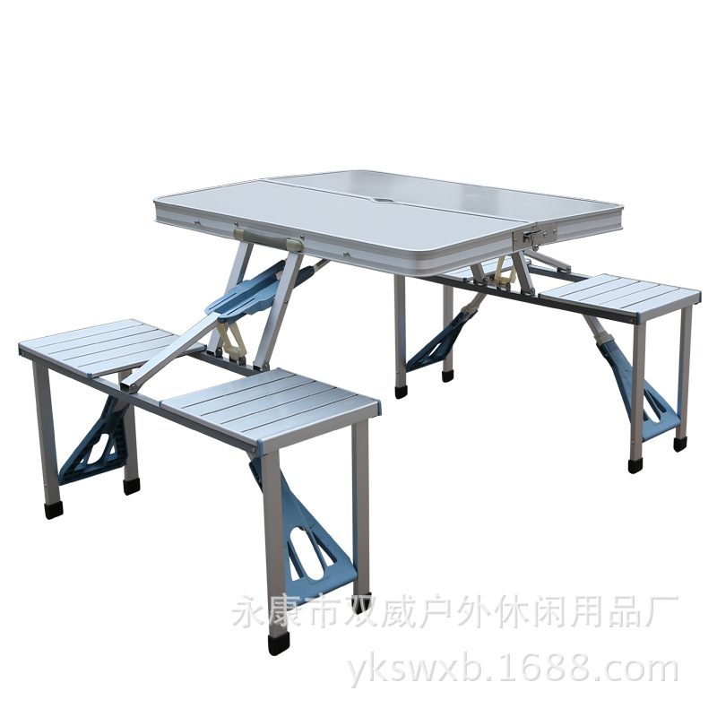 戶外折疊桌 野餐桌 辦公桌 可折疊便攜式戶外休閒臺連身桌工廠,批發,進口,代購