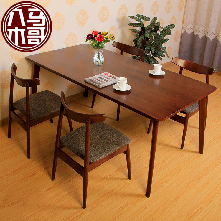 廠傢特價餐桌椅組合 韓國傢用餐廳飯桌 實木咖啡廳桌子產地貨源工廠,批發,進口,代購