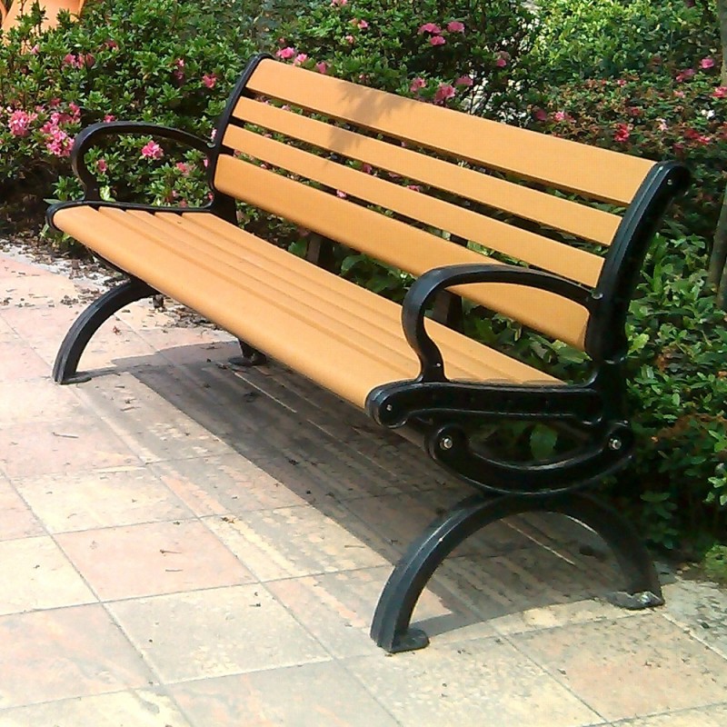塑木公園長椅 戶外景觀座椅 室外休閒椅子 成品園林坐凳 公共排椅工廠,批發,進口,代購