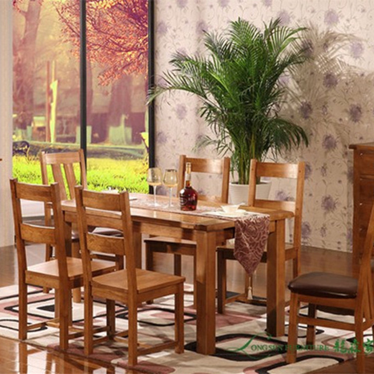 全實木餐桌白橡木傢具餐廳榫卯結構 北歐宜傢青島工廠直批工廠,批發,進口,代購