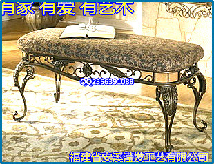 瀅發 歐美 鐵藝換鞋凳 時尚床榻 傢居飾品 精美床尾凳 來圖定做。工廠,批發,進口,代購