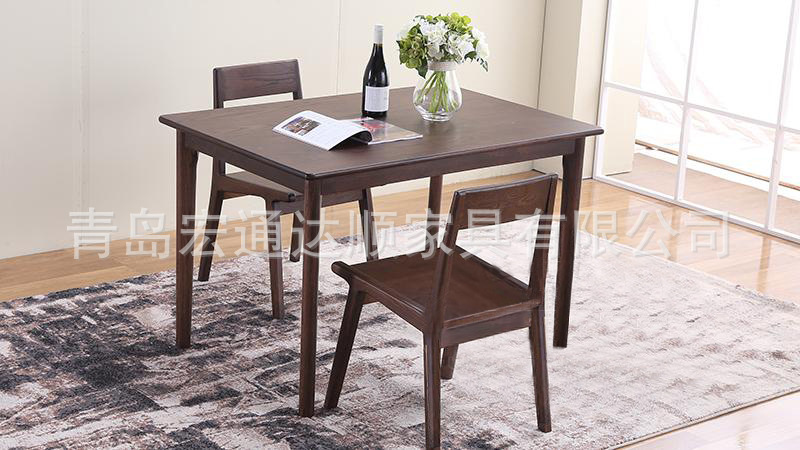 純實木餐桌 白橡木美式系長餐桌簡約美式系餐桌1.2 1.4 米小戶型工廠,批發,進口,代購