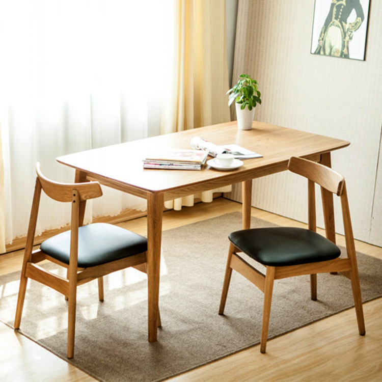 實木餐桌 小戶型現代簡約飯桌白橡木餐桌椅實木傢具廠傢直銷工廠,批發,進口,代購
