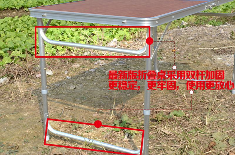 廠傢批發1.2米雙桿加固便攜式鋁合金折疊桌椅工廠,批發,進口,代購