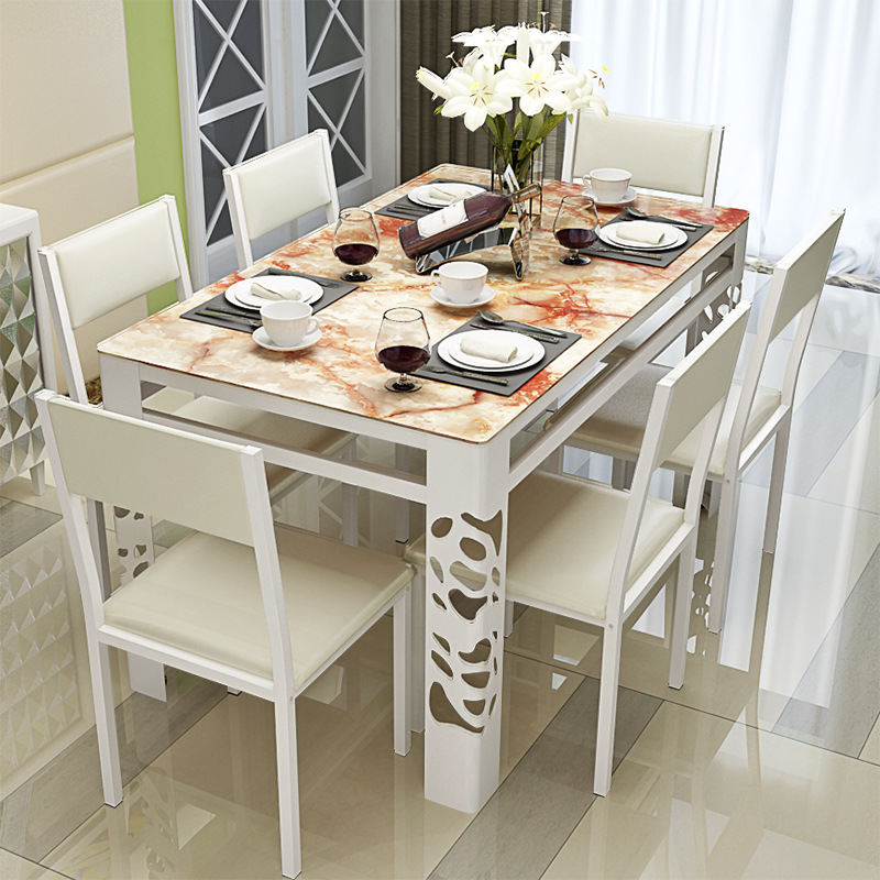 餐桌辦公桌電腦桌餐桌椅組合鋼化玻璃桌宜傢新款簡約現代特價包郵工廠,批發,進口,代購