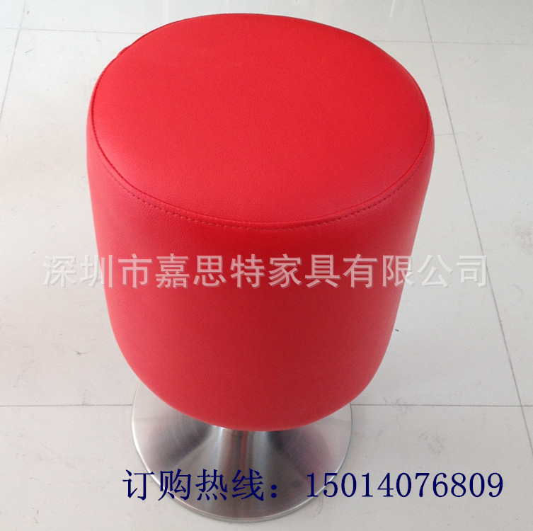 深圳 惠州傢具廠傢訂做 麥當勞同款 不銹鋼軟包小圓凳批發・進口・工廠・代買・代購