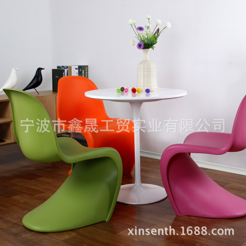 S椅 潘東椅 塑料酒吧創意椅 洽談休閒餐椅時尚簡約傢居塑形XS-034批發・進口・工廠・代買・代購