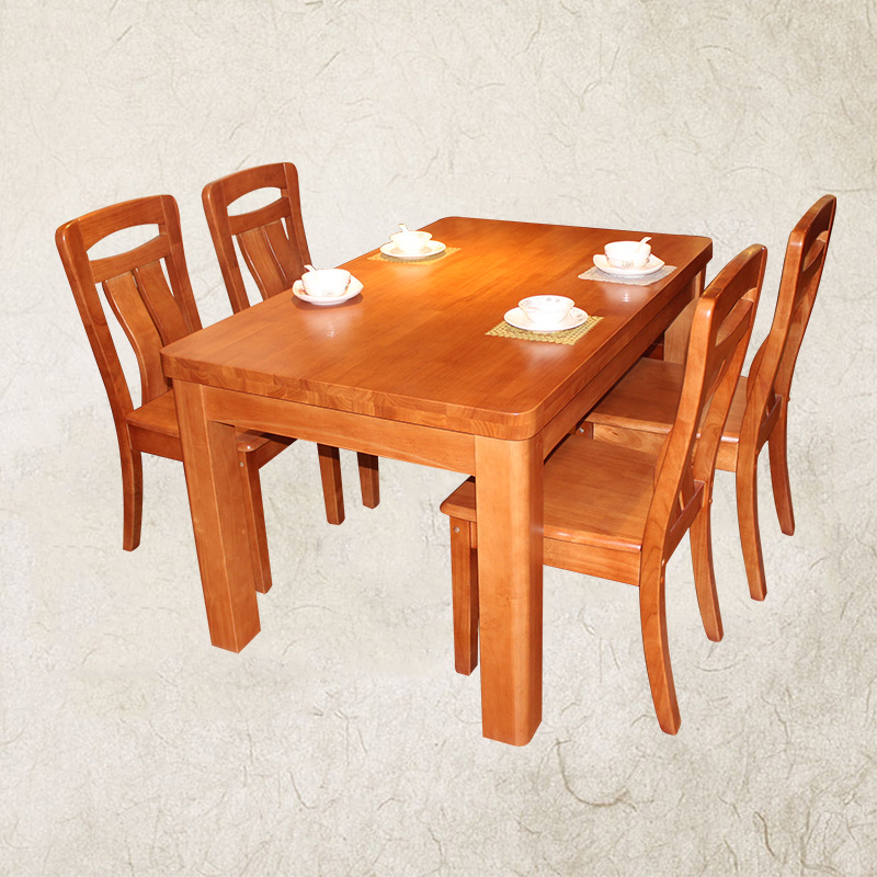 純實木餐桌椅子組合 條形桌 客廳餐桌椅組合飯桌批發・進口・工廠・代買・代購