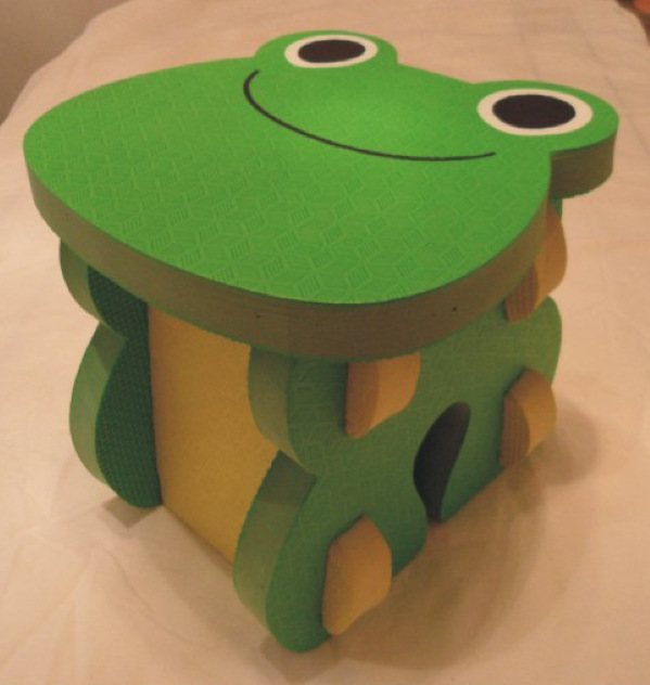 時尚青蛙卡通圓凳 EVA軟體泡沫拼搭嬰兒小凳子 拼裝休閒創意椅批發・進口・工廠・代買・代購