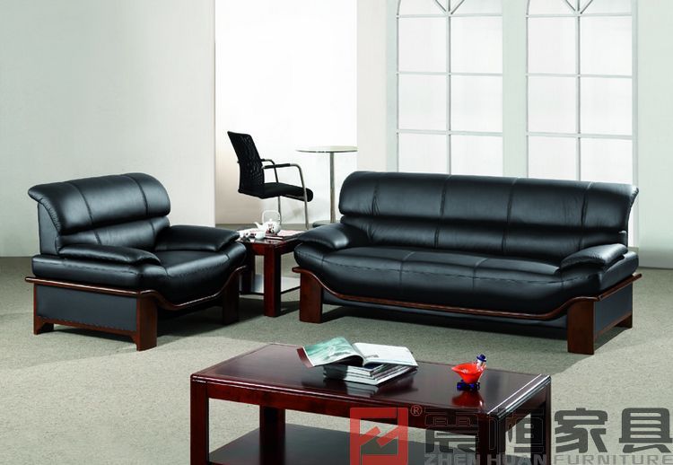 廠傢直銷辦公黑色沙發 可定做實木組合沙發 時尚高檔辦公專用沙發批發・進口・工廠・代買・代購