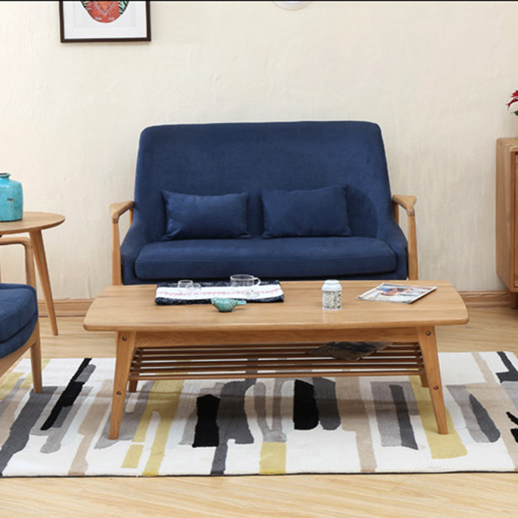 韓式小戶型雙人沙發椅實木創意時尚白橡木沙發客廳傢具批發・進口・工廠・代買・代購