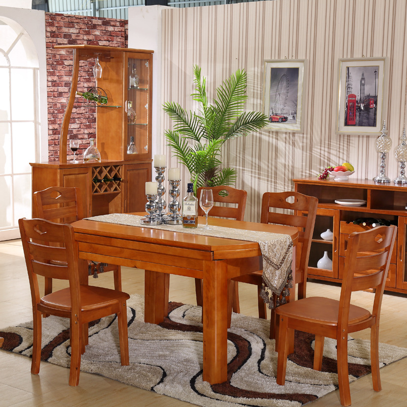 橡木餐桌椅特價 餐桌餐椅廠傢直銷低價促銷 全實木成套餐椅加餐桌批發・進口・工廠・代買・代購