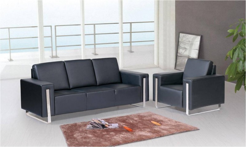 定做黑色高檔皮質沙發 客廳傢具三人沙發批發・進口・工廠・代買・代購