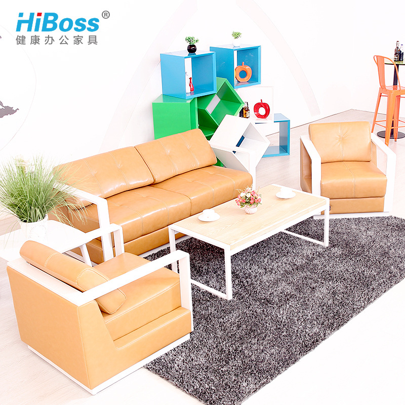 【HiBoss】現代簡約辦公沙發接待會客沙發真皮商務沙發辦公室沙發批發・進口・工廠・代買・代購