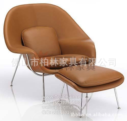 休閒躺椅（廣東）     (咖色皮或高檔佈)帶腳凳躺椅批發・進口・工廠・代買・代購